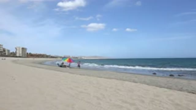 SAN JOSE DEL CABO MEXICO-2017: A Shockingly Empty Beach Under Clear Skies