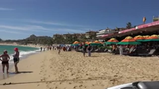 CABO SAN LUCAS MEXICO-2017: Warm Beautiful Sunny Day By The Beach