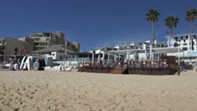 CABO SAN LUCAS MEXICO-2017: A Beach Resort Layout With Palm Trees And Coastal Views