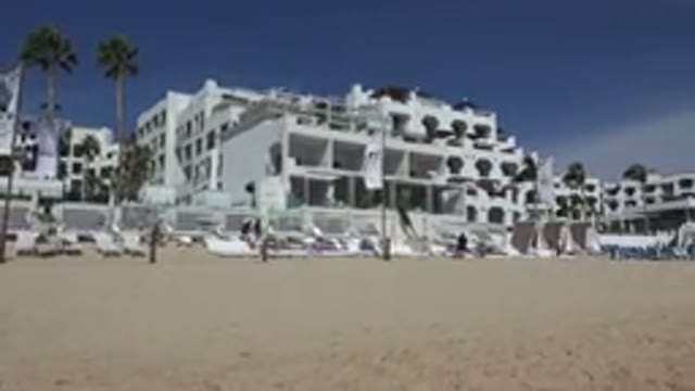 CABO SAN LUCAS MEXICO-2017: A View From The Beach And There Is A Large White House
