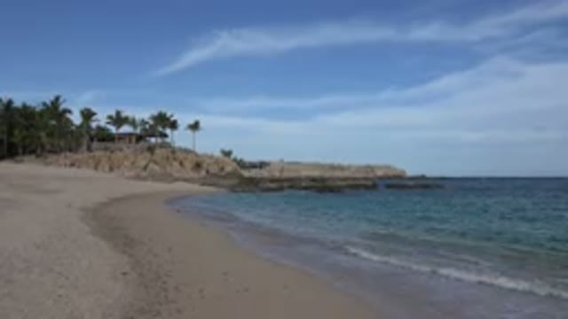 CABO SAN LUCAS MEXICO-2017: Warm Beach Water During The Noon