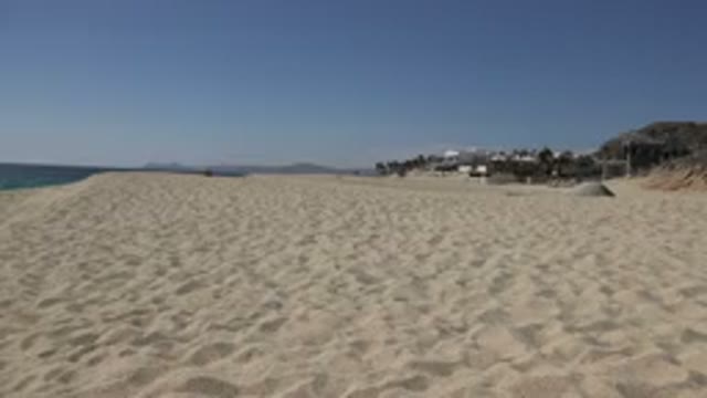 LOS CABOS MEXICO-2017: A View Of The Sandy Beach