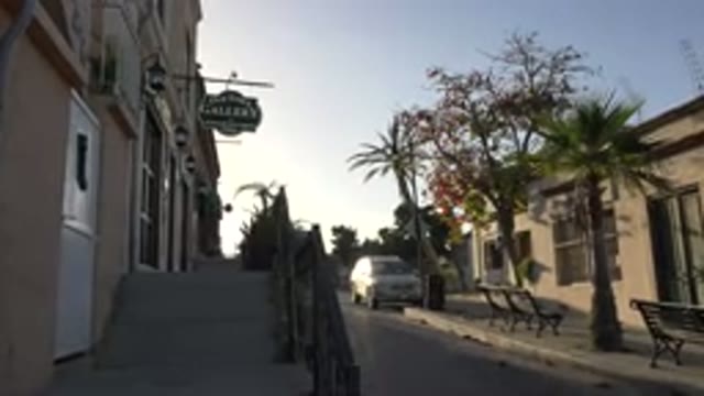 LOS CABOS MEXICO-2017: A Car Parking Nearby The Tree And Good View Of The