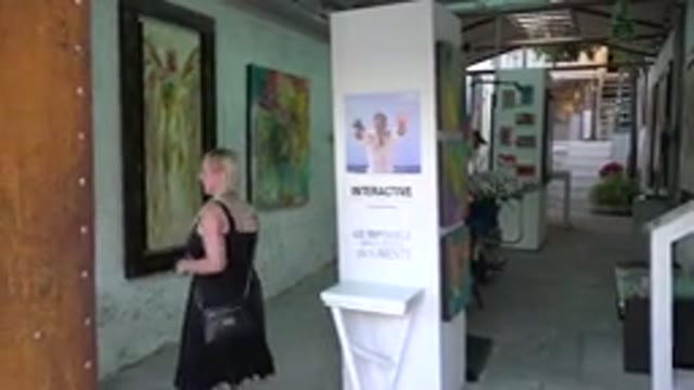 LOS CABOS MEXICO-2017: Person Walking Around In A Museum And Looking At The