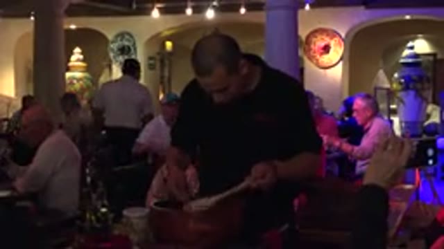 LOS CABOS MEXICO-2017: Number of People Having Food Inside Food Joint