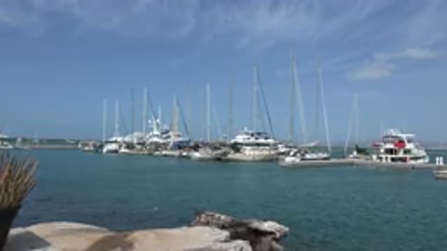 LOS CABOS MEXICO-2017: Vacation Yachts Waiting For Passengers