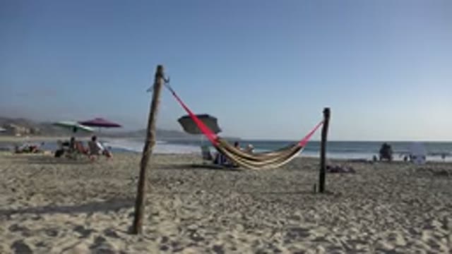 LOS CABOS MEXICO-2017: Holiday At A Beach With Blue Sky And Few People