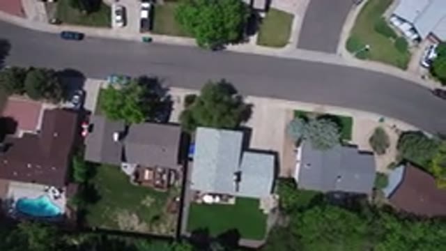 WESTMINSTER COLORADO-2017: Street View With Houses Trees And Pool