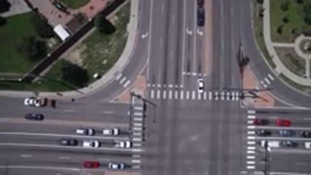 WESTMINSTER COLORADO-2017: Big Four Way Stop With Traffic Going In Multiple Directions