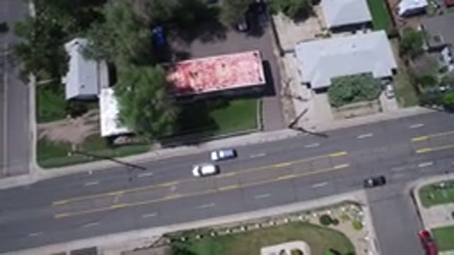 WESTMINSTER COLORADO-2017: Aerial View Of A Clean Public Road