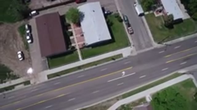 WESTMINSTER COLORADO-2017: Alongside A Main Road Are Buildings Trees And Several