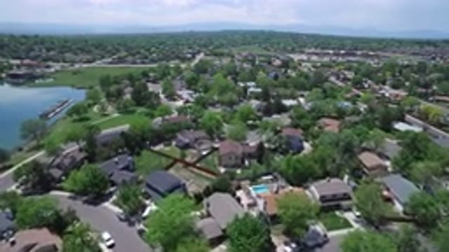 WESTMINSTER COLORADO-2017: Aerial View Of A Pretty Subdivision With Trees