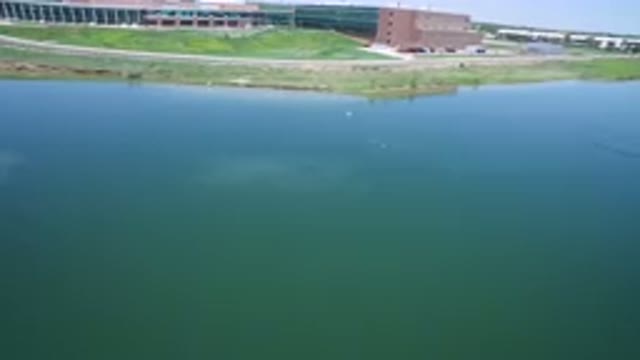 WESTMINSTER COLORADO-2017: Aerial View Of A Building Next To The Lakeshore