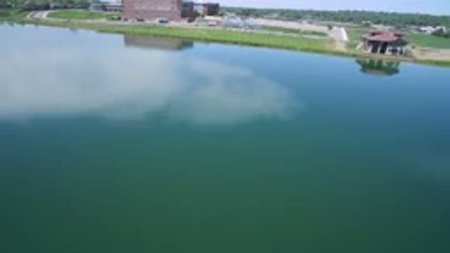 WESTMINSTER COLORADO-2017: The Aerial View Of The Reflection Of A Large Blue Sky