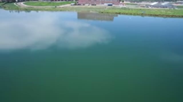 WESTMINSTER COLORADO-2017: Aerial View Of Body Of Water Next To Red Building