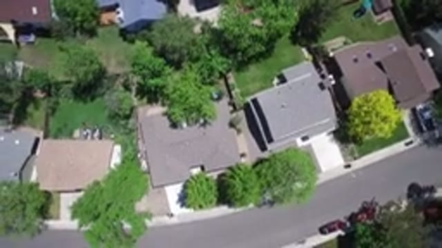 WESTMINSTER COLORADO-2017: Flying Over A Peaceful Neighborhood In A Sunny Sunday