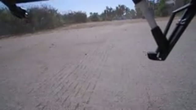 PLAYITA BCS MEXICO-2017: Drone Flying Landing On Ground With Camera Showing