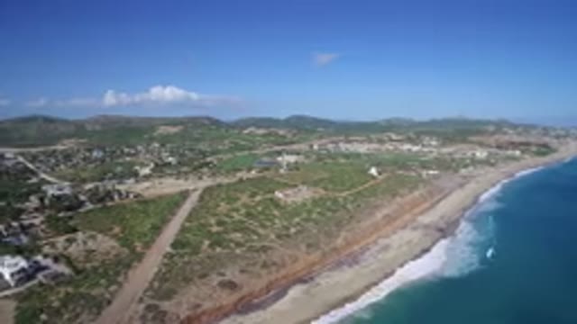 PLAYITA BCS MEXICO-2017: View From Sea To Lake Including Streets Buildings And