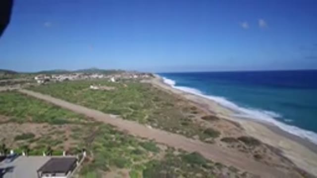 PLAYITA BCS MEXICO-2017: Aerial View Of An Ocean Coast Sunny Day With Blue Sea