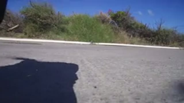 PLAYITA BCS MEXICO-2017: Drone Pickup Person Owner Shadow Road Grey Outside