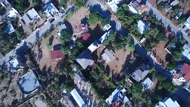 PLAYITA BCS MEXICO-2017: Camera Panning Across Suburban City Segment Slowly