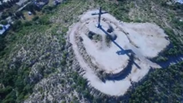 PLAYITA BCS MEXICO-2017: View From Above Plain Cross Trees Elevated Field With