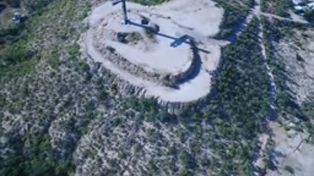 PLAYITA BCS MEXICO-2017: Crucifix In A High Place With Access Via Rural Road And