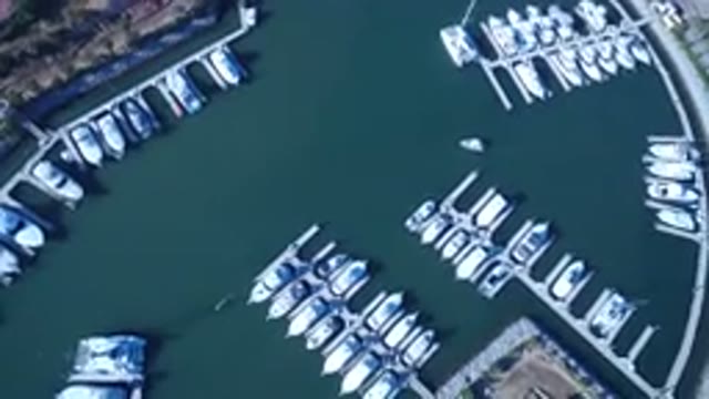 PLAYITA BCS MEXICO-2017: Arm of Sea with Blue Waters and Boats