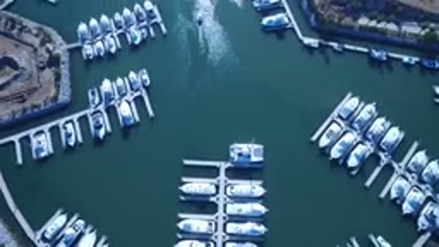 PLAYITA BCS MEXICO-2017: Drone View Of Docked Boats