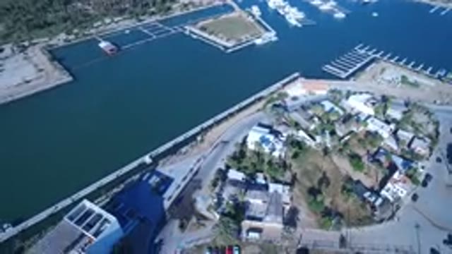 PLAYITA BCS MEXICO-2017: Aerial Drone Footage Of An Industrial Site With Canals And Roads