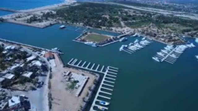 SAN JOSE DEL CABO MEXICO-2017: Marina View From The Sky