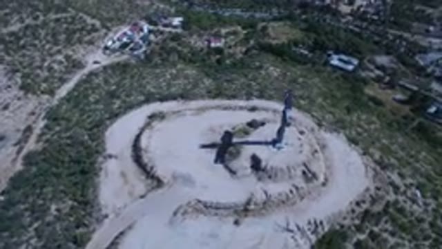 SAN JOSE DEL CABO MEXICO-2017: Monumental Temple With A Cross In The Green