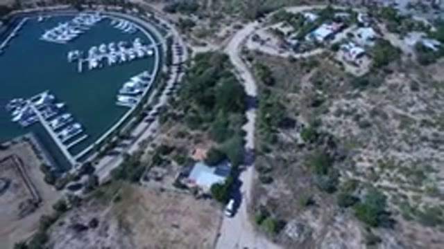 SAN JOSE DEL CABO MEXICO-2017: Aerial View Of Docks On A Lake With Multiple Boats