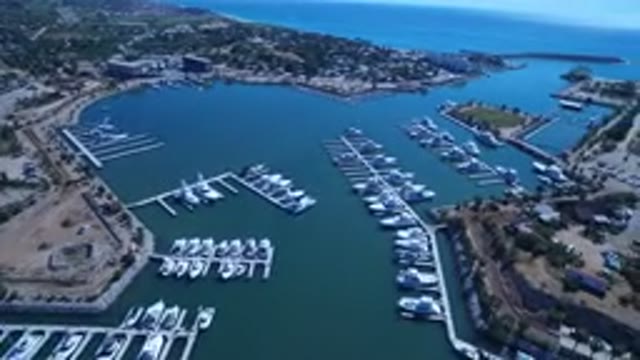SAN JOSE DEL CABO MEXICO-2017: Beautiful Day Fly Showing Off Some Boats On The Bay