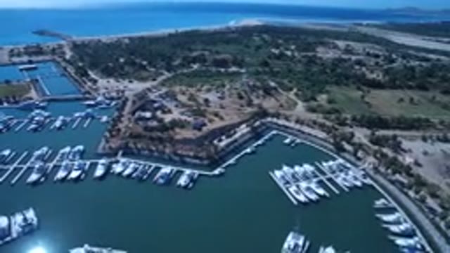 SAN JOSE DEL CABO MEXICO-2017: The Ship Dockyard Looks Amazing Set On The Blue