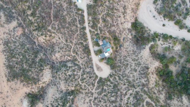CABO PULMO BCS MEXICO-2023: Desert Homestead with Vehicle Departing