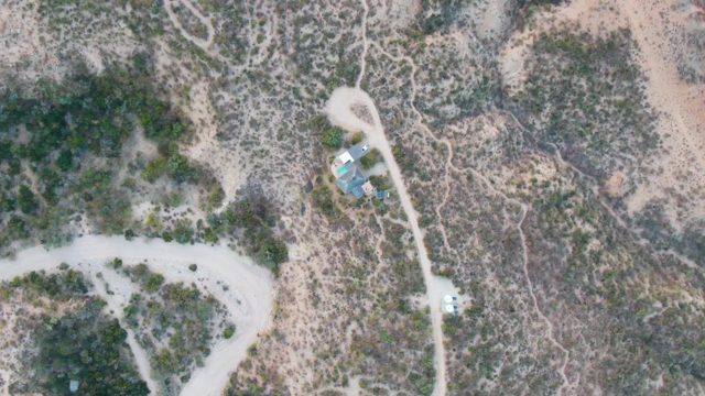 CABO PULMO BCS MEXICO-2023: Vehicle Traveling on Desert Dirt Road