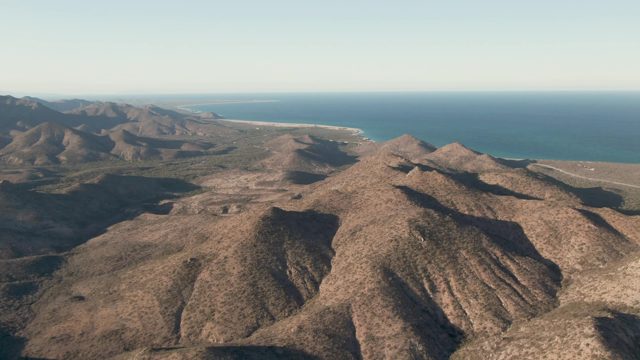 CABO PULMO BCS MEXICO-2023: Shifting Shadows on Arid Mountains Near the Ocean