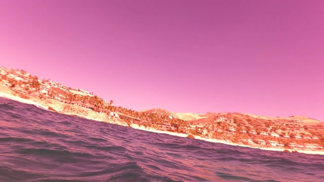 SAN JOSE DEL CABO BCS MEXICO-2023: Coastal Scene Transitioning to Underwater Snorkeling