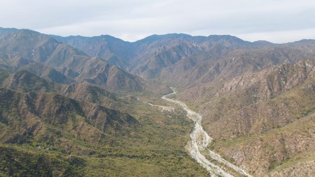 SAN DIONISIO BCS-2023: Winding Mountain River with Receding Water