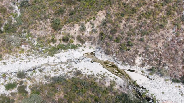 SAN DIONISIO BCS-2023: Receding River in Arid Rocky Valley