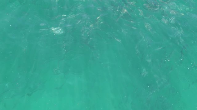 BUZZARDS BEACH EAST CAPE BCS-2023: Overhead View of Shallow Turquoise Water Ripples