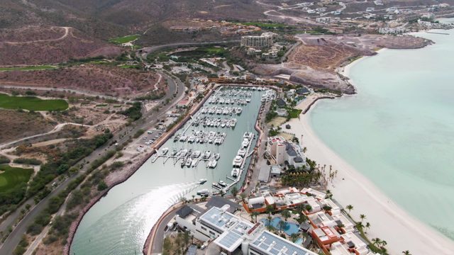 LA PAZ BCS-2023: Marina with Boats and Gentle Water Movement