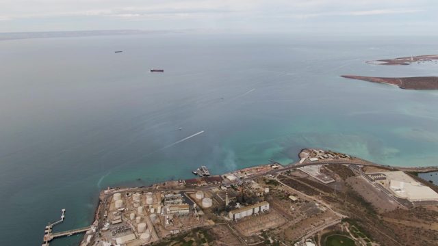 LA PAZ BCS-2023: Coastal Industrial Site with Ocean and Docks