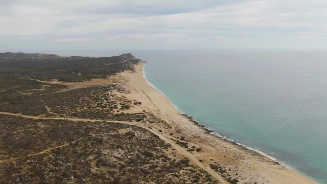 PUNTA GORDA BEACH BCS-2023: Sandy Beach and Coastal Dunes From Above