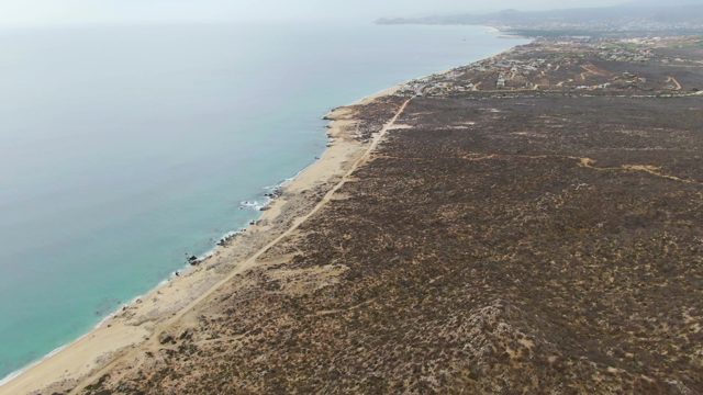 PUNTA GORDA BEACH BCS-2023: Coastal Road Along Sandy Beach and Ocean