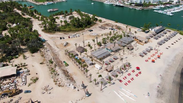 PUERTO LOS CABOS BEACH BCS-2023: Beach Development with Construction and Thatched Huts
