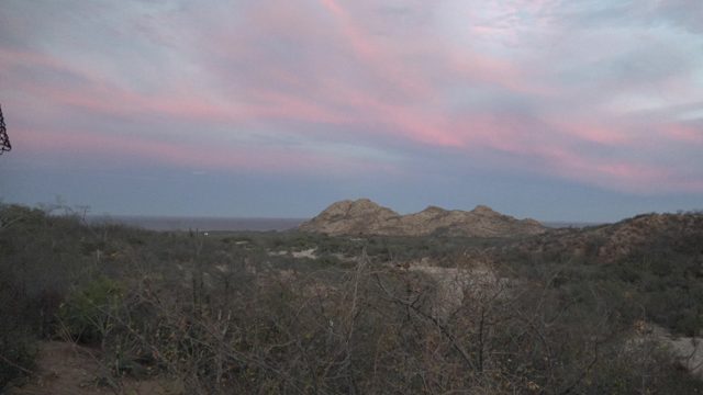 Desert Mountain View at Dusk