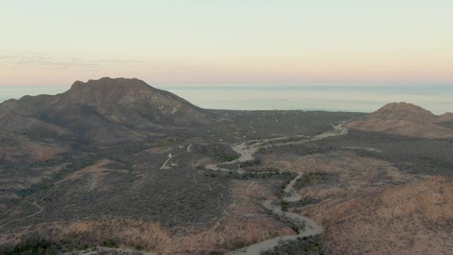 Winding Roads Through Mountainous Desert