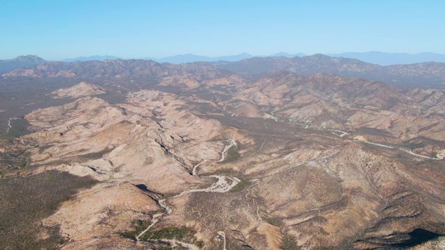 Winding Roads Across Arid Mountain Ridges